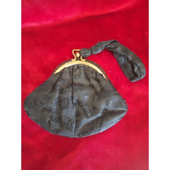 Jemco Hinged Frame Handbag Clutch Snap Clasp Unique 1940s - Picture 1 of 8